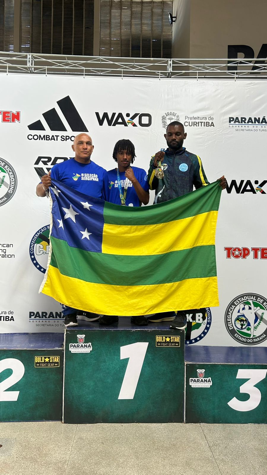Pódio Campeonato Brasileiro de Kickboxing